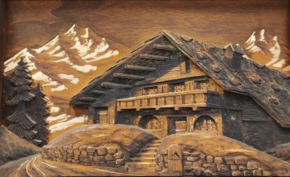 SAVOIE - Série de deux tableaux sur bois...