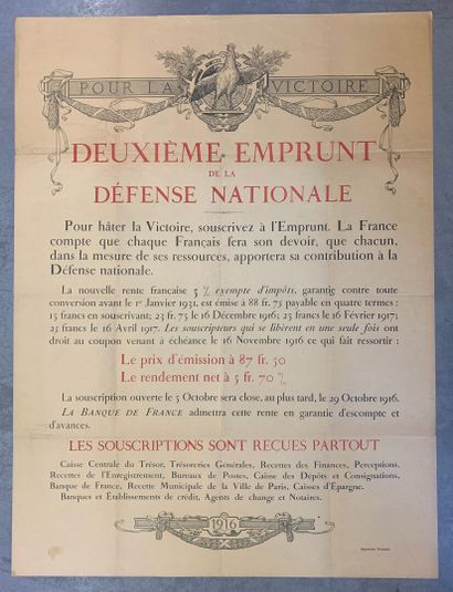 Lot de 4 affiches (dont 3 lithographiques)...