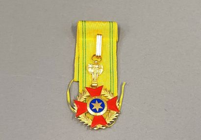 BENIN DAHOMEY, ordre de l'Etoile noire. Médaille...