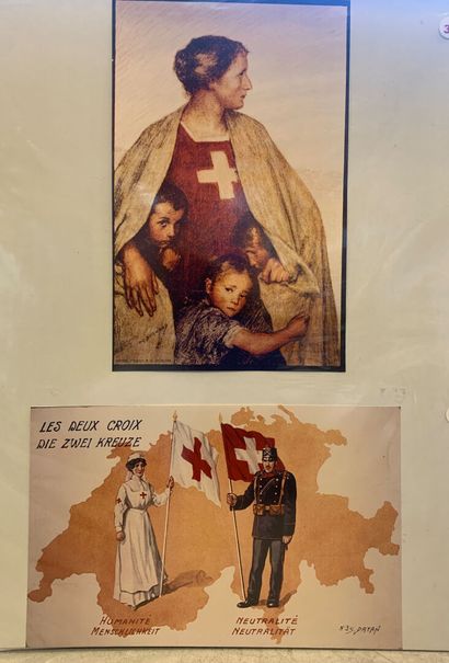 Lot de 6 affiches et 8 reproductions comprenant...