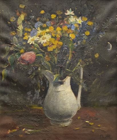 Amédée DAILLE (1896-1985). Bouquet de fleurs...