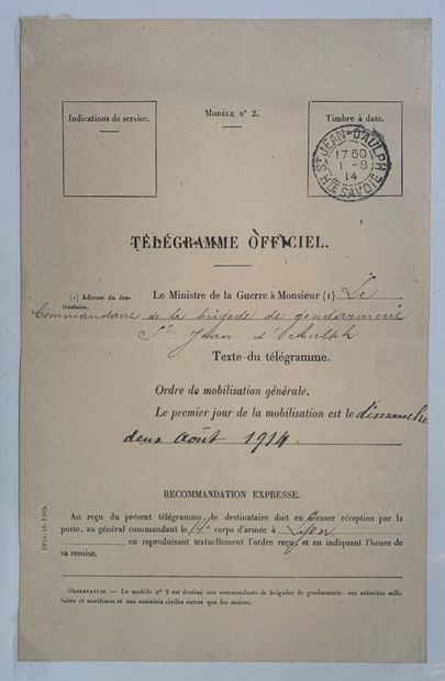Lot d'affiches et enveloppes comprenant :...