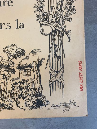 Lot de 5 affiches (dont 3 lithographiques)...