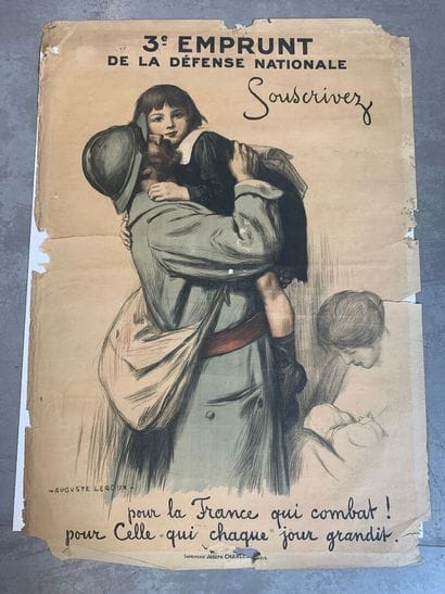 Lot de 4 affiches lithographiques sur les...