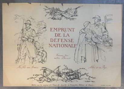 Lot de 4 affiches (dont 3 lithographiques)...