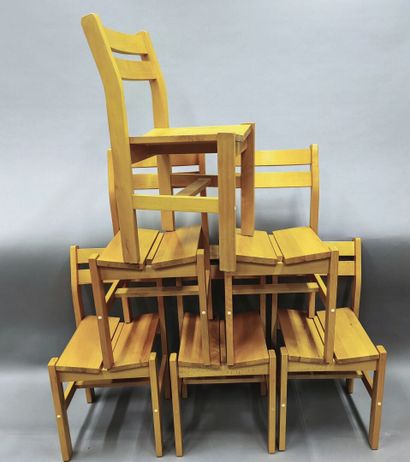 REGAIN Collection. Suite de six chaises en...