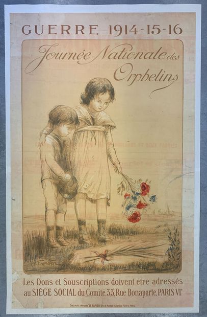 Lot de 4 affiches (dont 3 lithographiques)...