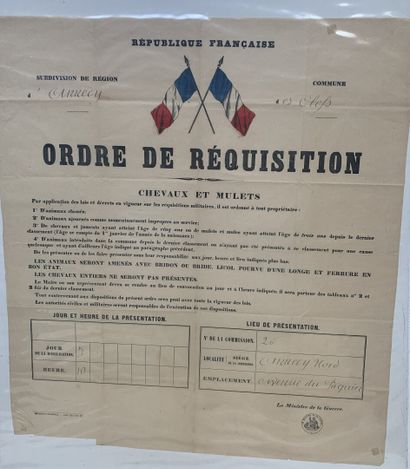 Lot d'affiches et enveloppes comprenant :...