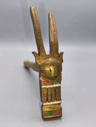 Suite of 16 wooden hammers, bronze, advertising...