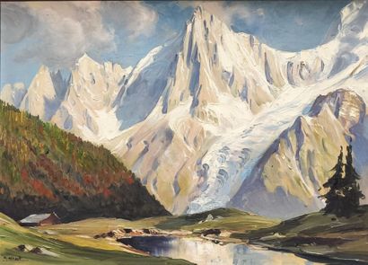 Marcel WIBAULT (1904-1998). Lac de la Cry...