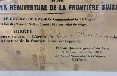 Lot de 6 affiches et 8 reproductions comprenant...