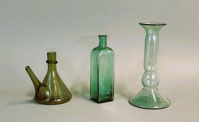 Suite of 19th century glassware including...