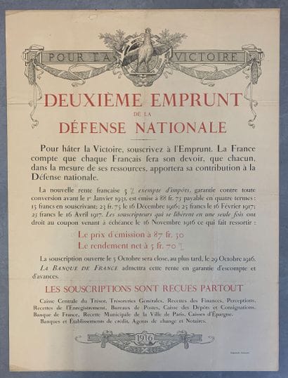 Lot de 4 affiches (dont 3 lithographiques)...
