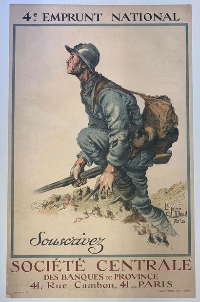 Lot de 2 affiches comprenant : - Abel Jules...