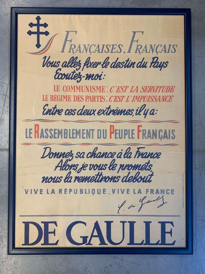 Affiche Rassemblement du Peuple Français....