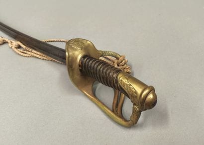 Sabre de cavalerie, modèle 1822, avec restes...