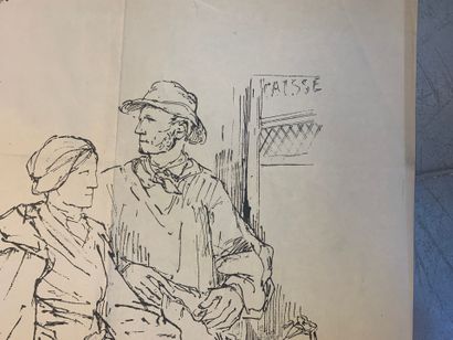 Lot de 4 affiches (dont 3 lithographiques)...