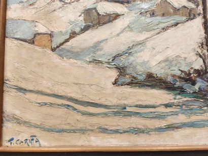 Francis CARIFFA (1890-1975). Fin d'hiver...