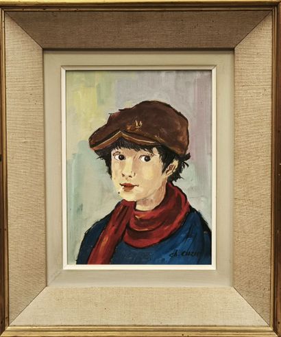 Charles CUZIN ( 1907-1975). Deux portraits...
