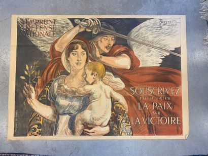 Lot de 4 affiches (dont 3 lithographiques)...