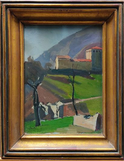 Jacques PEROTTO (1879-1937). Paysage à la...