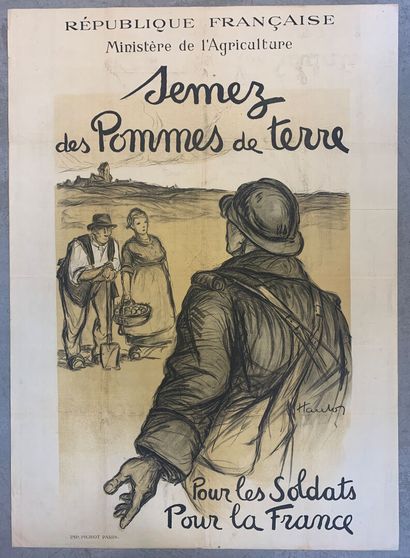 Lot de 5 affiches lithographiques comprenant...