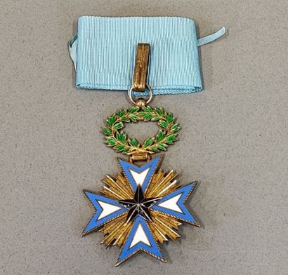 BENIN DAHOMEY, ordre de l'Etoile noire. Médaille...