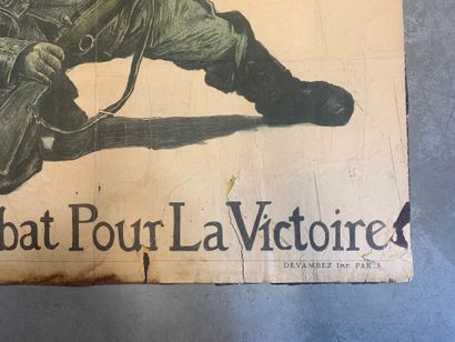 Lot de 4 affiches lithographiques comprenant...