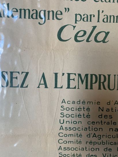 Lot de 4 affiches (dont 3 lithographiques)...