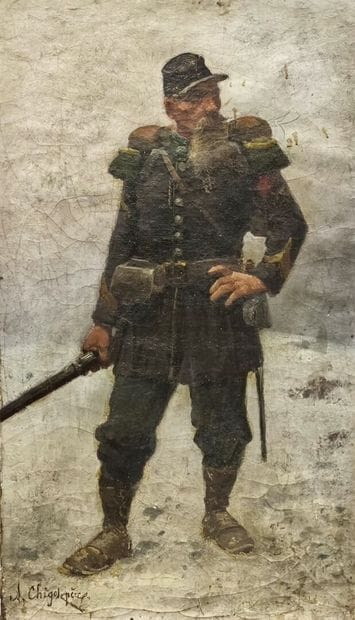Alphonse CHIGOT (1824-1917). Soldat d'infanterie...