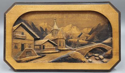 SAVOIE - Série de deux tableaux sur bois...
