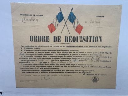 Lot de 13 affiches comprenant : - Ordre de...