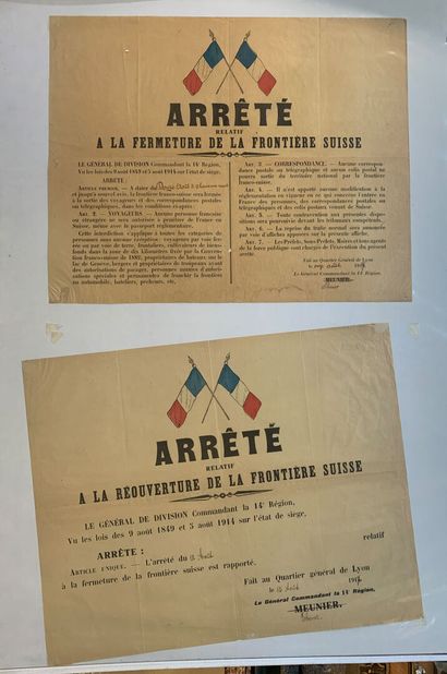 Lot de 5 affiches comprenant : - Maurice...