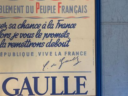 Affiche Rassemblement du Peuple Français....