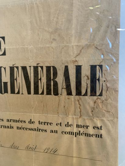 Lot de 6 affiches comprenant : - Ordre de...
