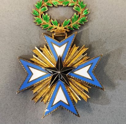 BENIN DAHOMEY, ordre de l'Etoile noire. Médaille...