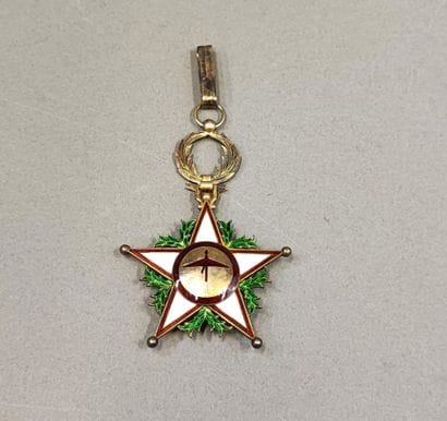 BENIN DAHOMEY, ordre de l'Etoile noire. Médaille...