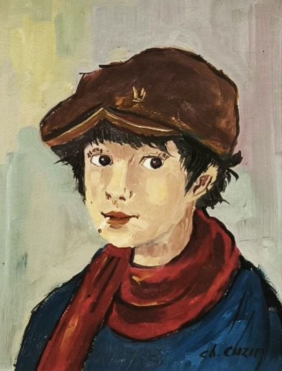 Charles CUZIN ( 1907-1975). Deux portraits...