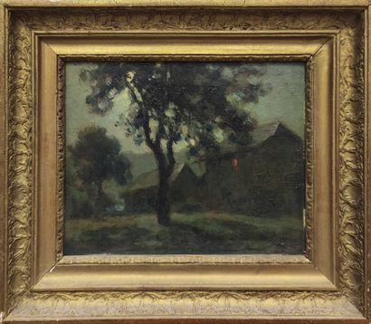 François CACHOUD (1866-1943). Au village...