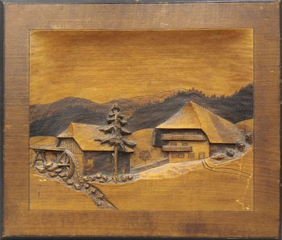 SAVOIE - Série de deux tableaux sur bois...