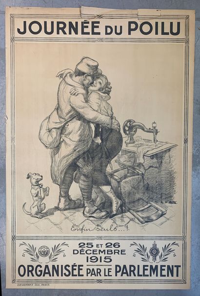 Lot de 5 affiches lithographiques comprenant...