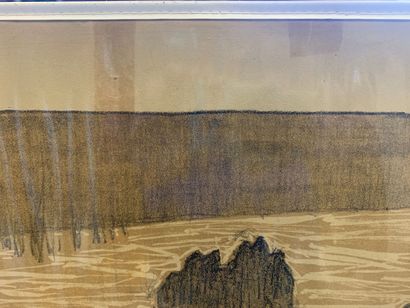 Lot de 2 affiches lithographiques comprenant...