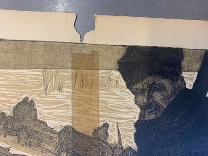 Lot de 4 affiches lithographiques comprenant...