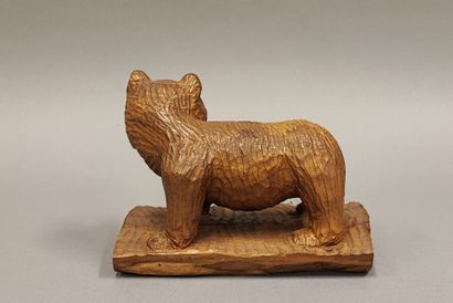 Ours en bois sculpté - H. 17 cm - L. 24 cm
Joint...