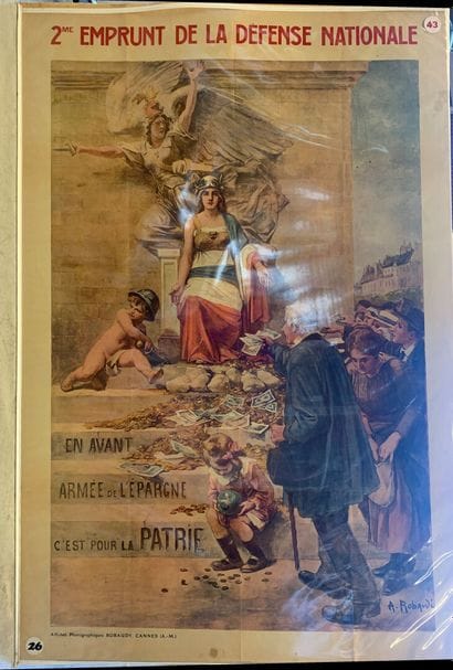 Lot de 5 affiches (dont 3 lithographiques)...