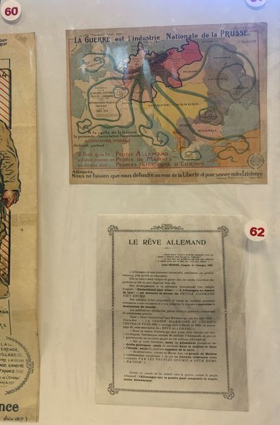 Lot d'affiches et documents comprenant :...