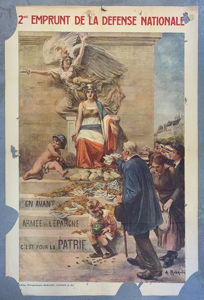 Lot de 5 affiches (dont 3 lithographiques)...