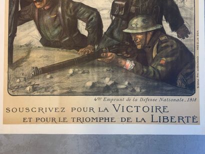 Lot de 5 affiches (dont 3 lithographiques)...