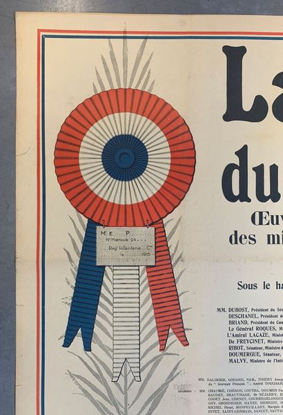 Lot de 4 affiches lithographiques comprenant...
