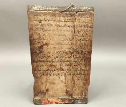 Double-sided wooden panel inscribed in Guèze....